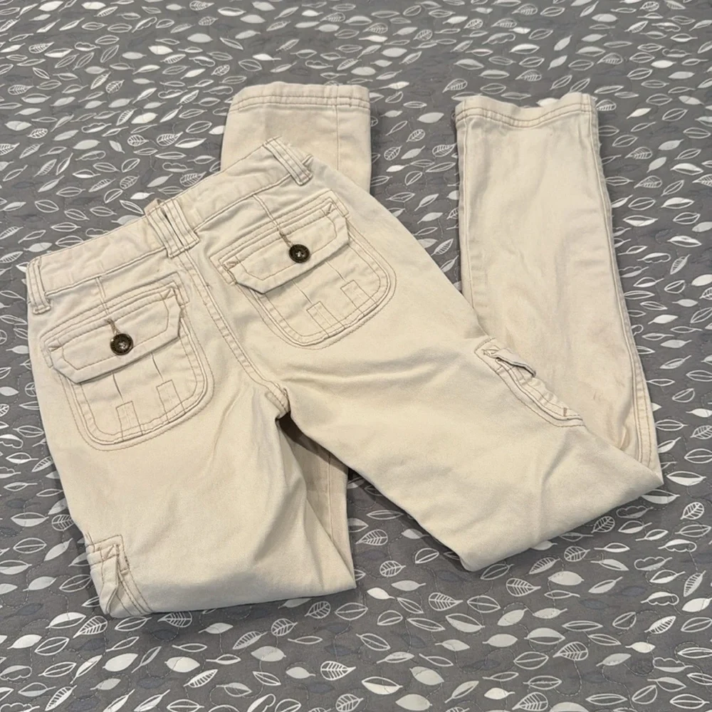 JUSTICE Tan Skinny Cargo Pants, size 8S
